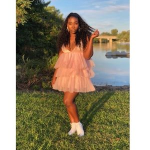Light pink Tutu dress. Purchased from fashionova in size Medium